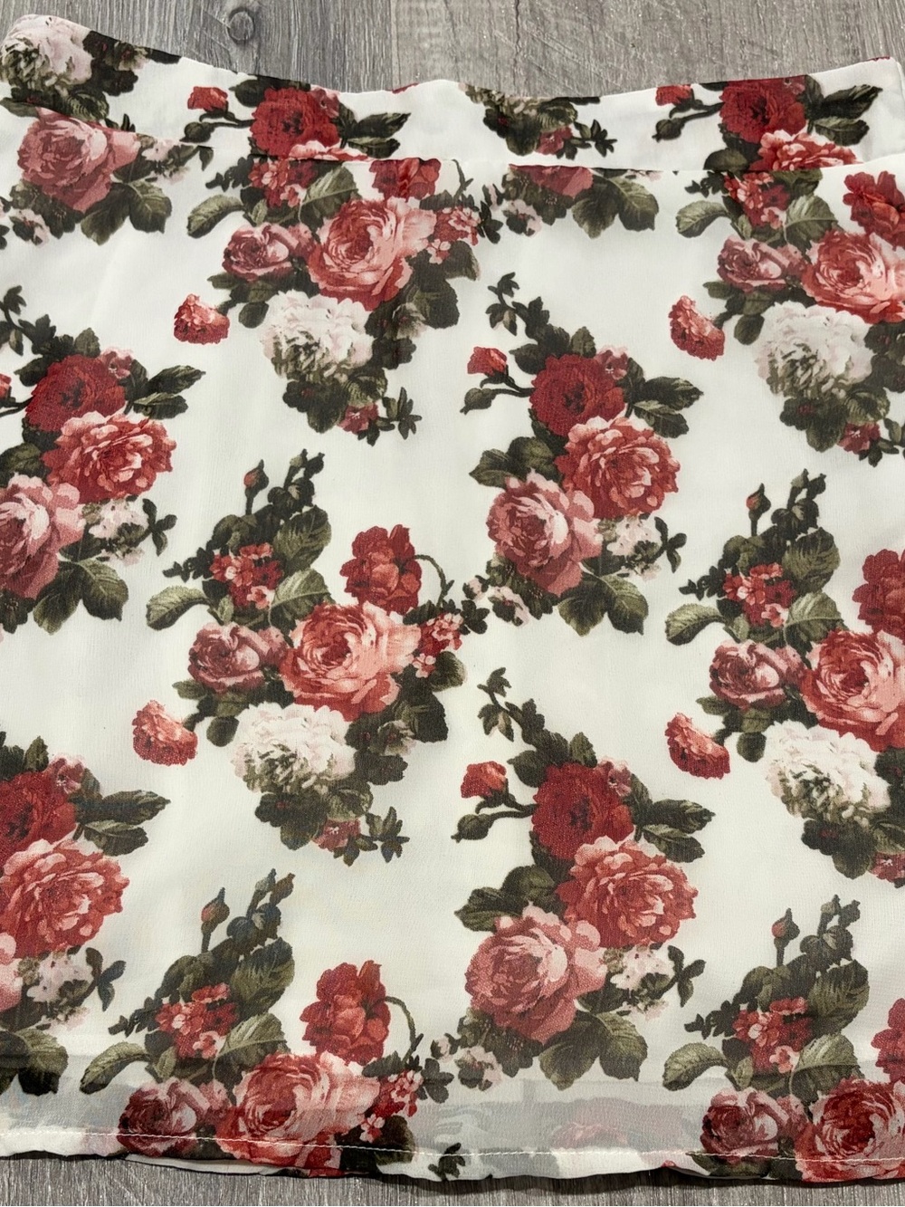 Tobi floral mini skirt